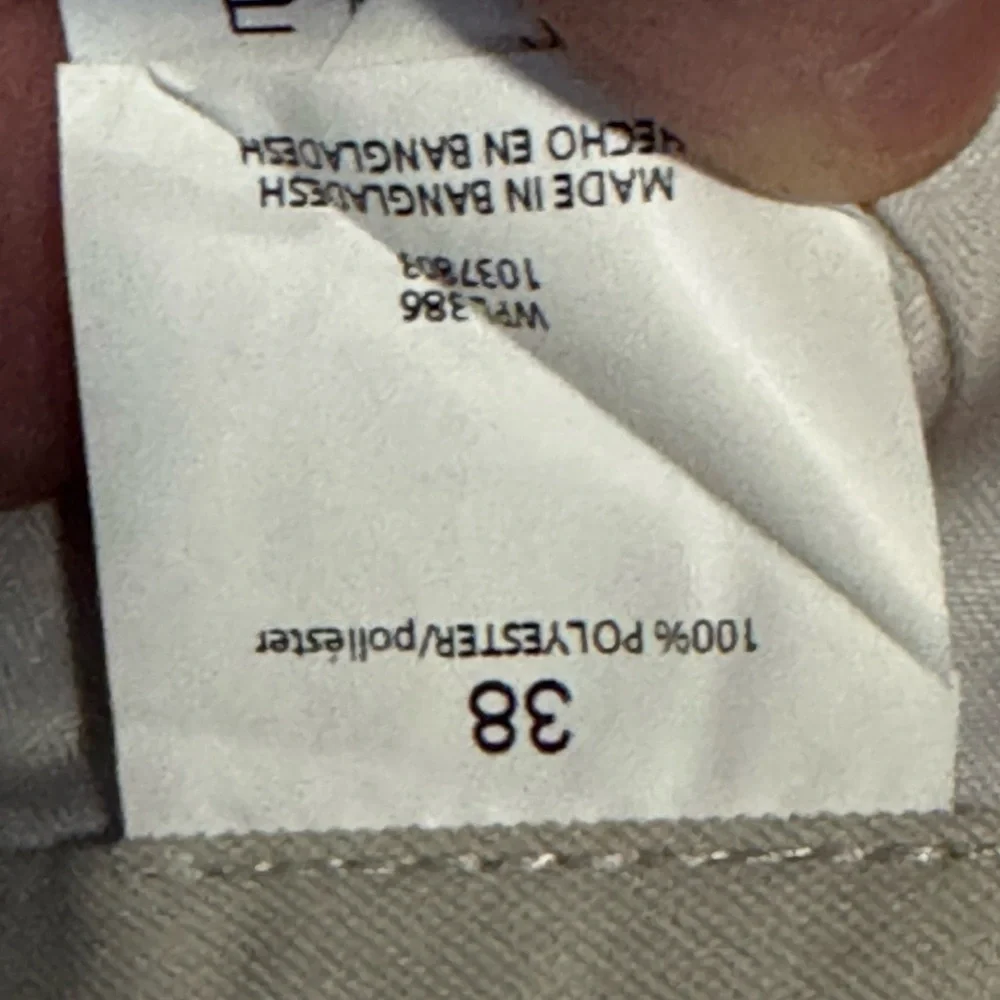 NWT Haggar Cool 18 Pro Flat Front Shorts Men’s 38 Khaki Stretch - Picture 3 of 6